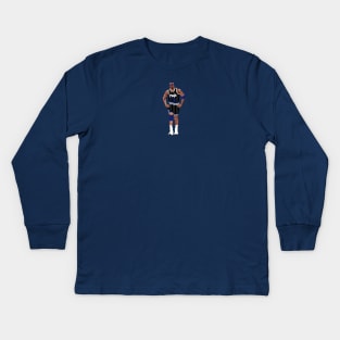 Horace Grant Pixel Walk Kids Long Sleeve T-Shirt